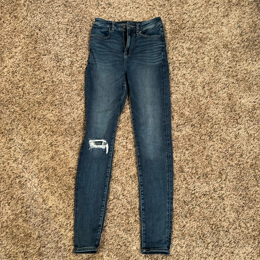 American Eagle Outfitters Dark Blue Skinny Jeans